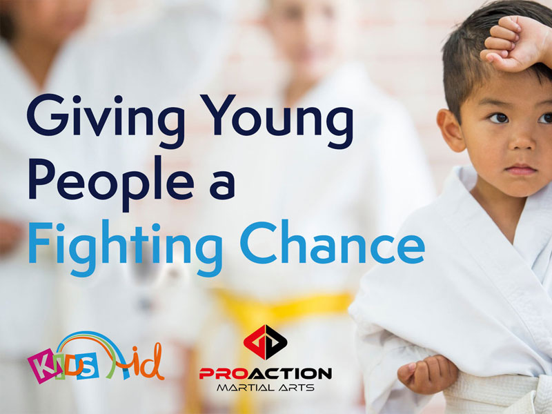 Proaction Martial Arts Supporting KidsAid for Two Incredible Years