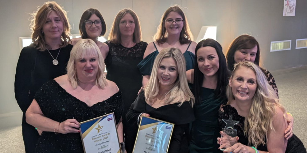 KidsAid Wins ‘Charity of the Year’ at the Northamptonshire Business Awards 2024