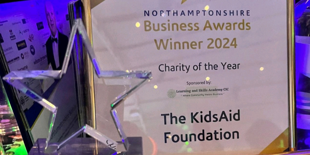 KidsAid Wins ‘Charity of the Year’ at the Northamptonshire Business Awards 2024